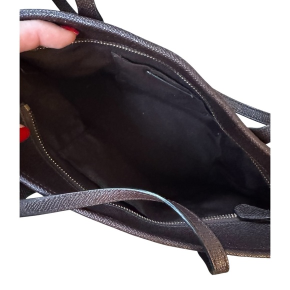 Coach Mini City Zip Tote in the Oxblood colorway - Picture 9 of 10